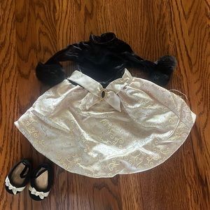American Girl Doll holiday dress and shoes